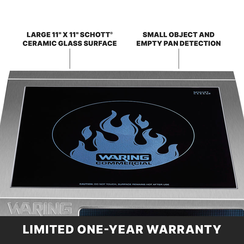 Waring Countertop Induction Range 120V 1800W
