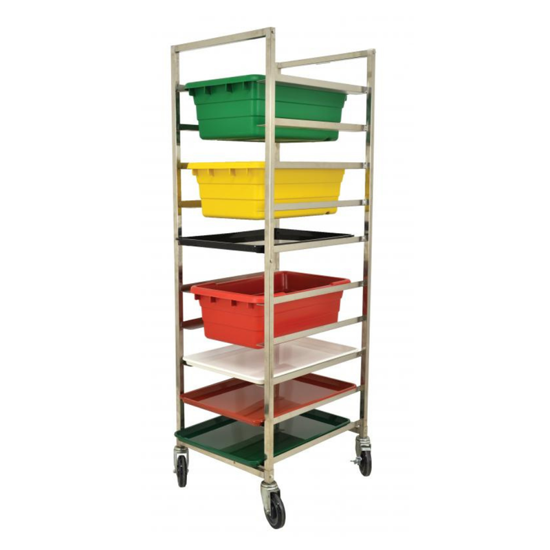 Nella 10 Tier Lug Rack 6" Spacing, Stainless Steel, 26.8” x 21.3” x 71”