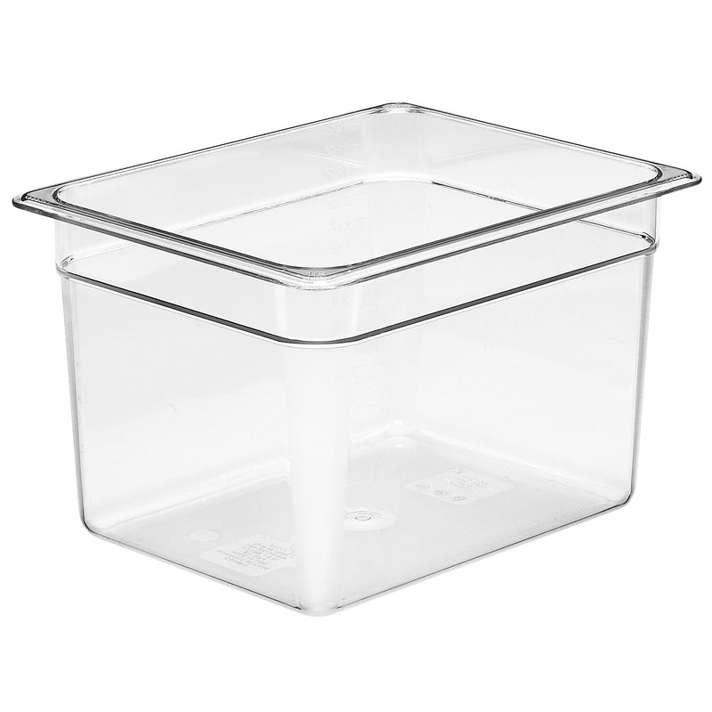 Cambro 28CW135 1/2 Size Food Pan 8" Deep, Clear