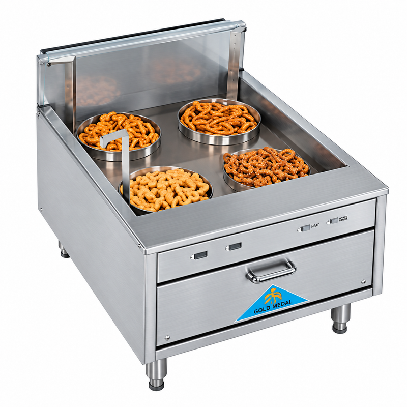 Comstock Castle 20 - 25 lb Countertop Funnel Cake / Donut Gas Fryer