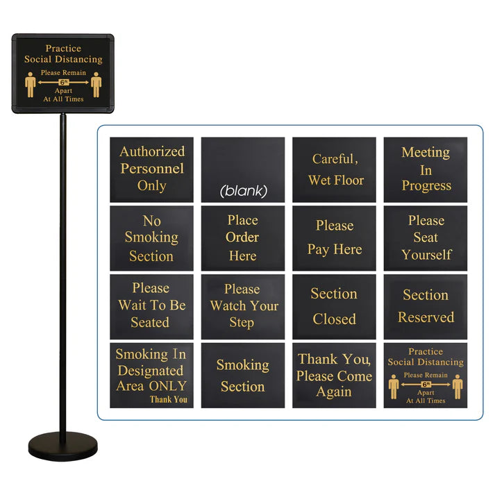 Winco 60" Hostess Sign with 16 Message Variations
