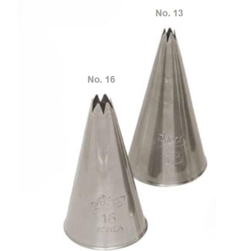 Ateco Star Pastry Tip, Stainless Steel