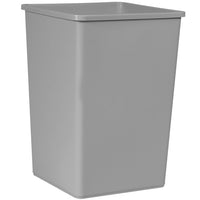 Rubbermaid 3958GR Untouchable Square Rigid Plastic Liner for 35 Gallon Containers, Grey