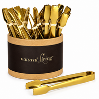 Danesco Small Serving Tongs Gold