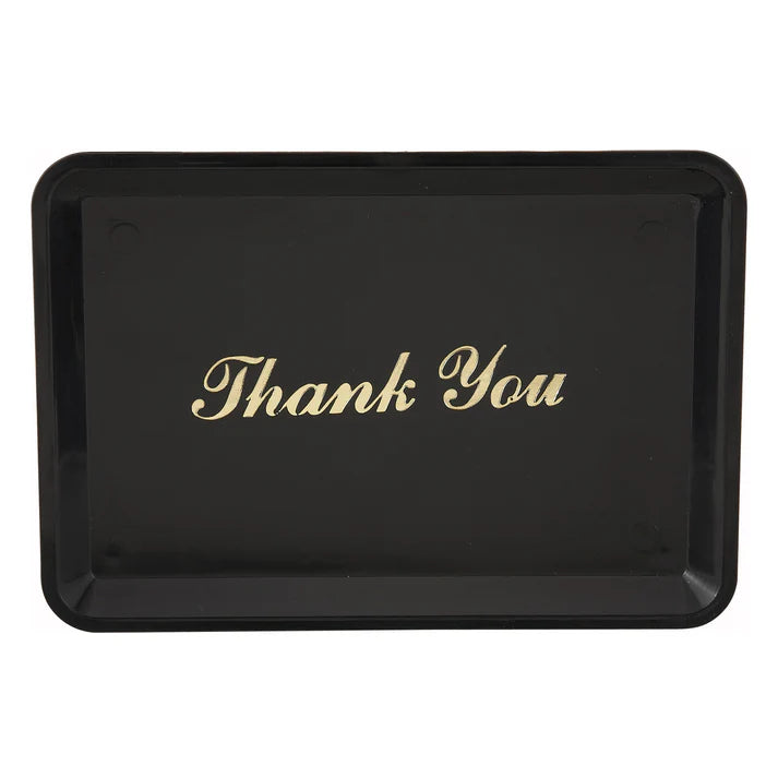Winco Tip Tray With "Thank You" Gold Imprint