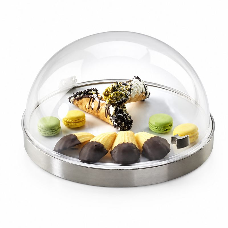 Cal-Mil Round Chill Sampler Display with Flip Lid