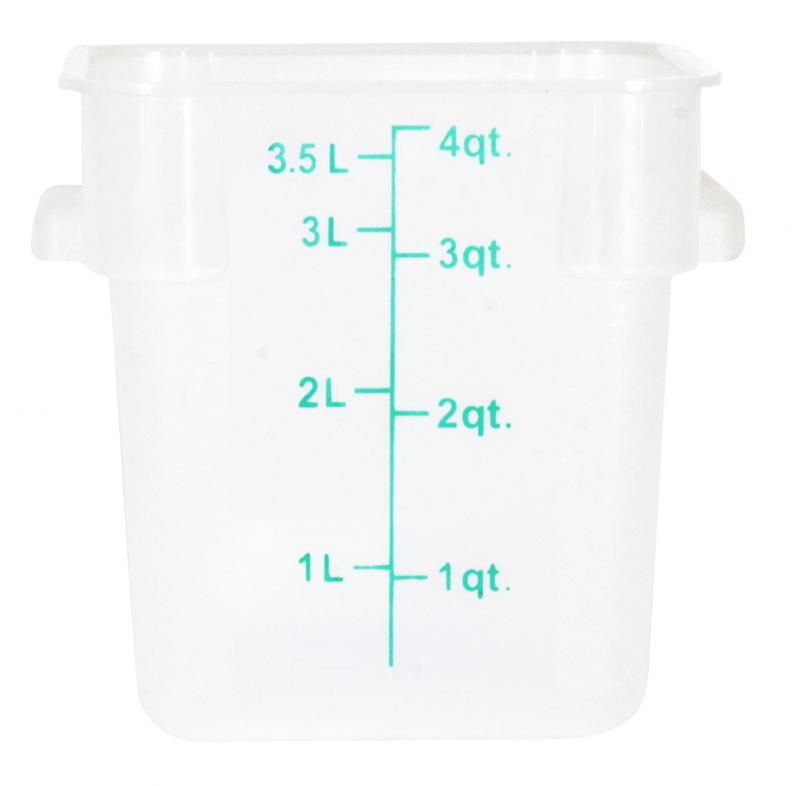 Nella 4 Qt Square Food Storage Container, Translucent