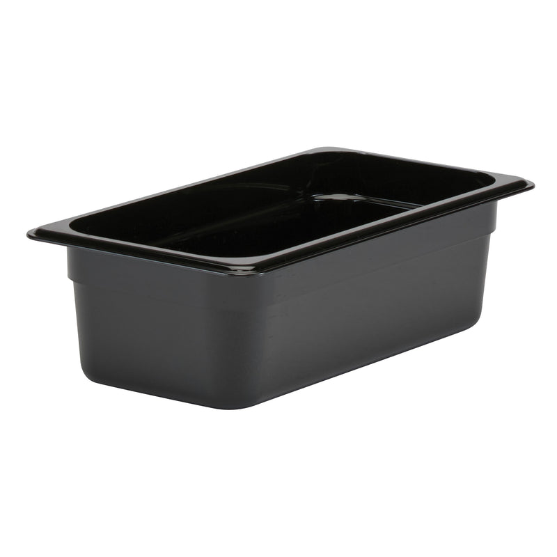 Cambro 34CW110 1/3 Size Food Pan 4" Deep, Black