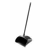 Rubbermaid Lobby Pro Upright Dust Pan with Long Handle, Black