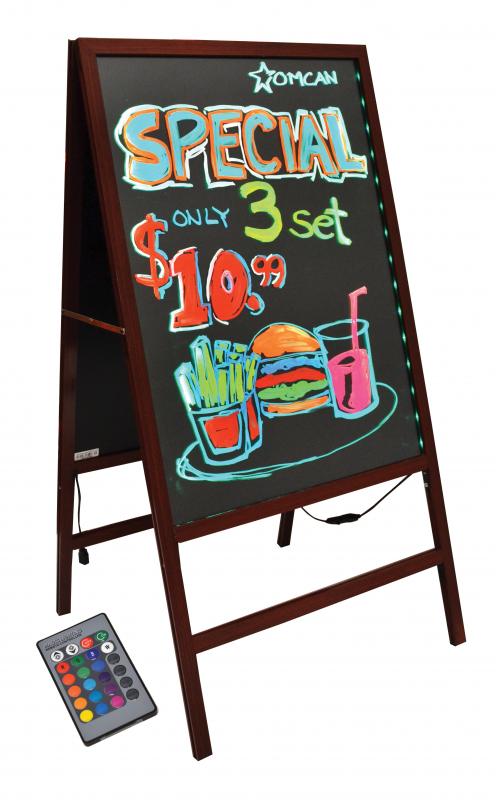 Nella Double Sided Tempered Glass LED Display Flash Board with Remote Control
