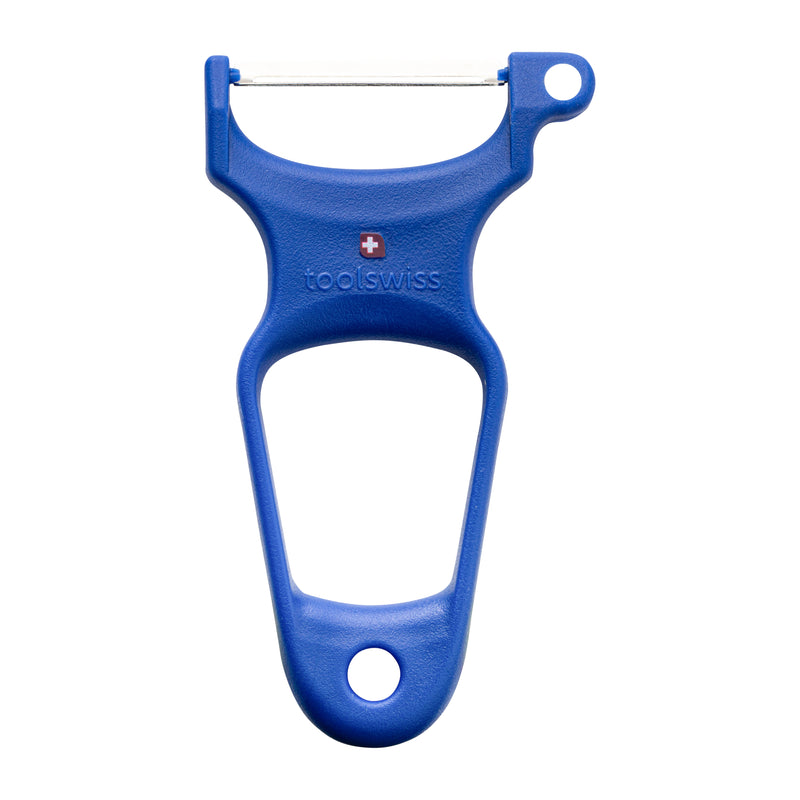 Toolswiss Classinox Vegetable Peeler, Blue
