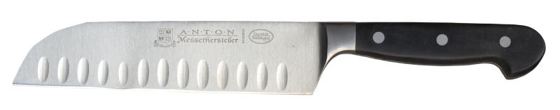 Nella 7" Forged G-Edge Multi Purpose Knife, Black Handle