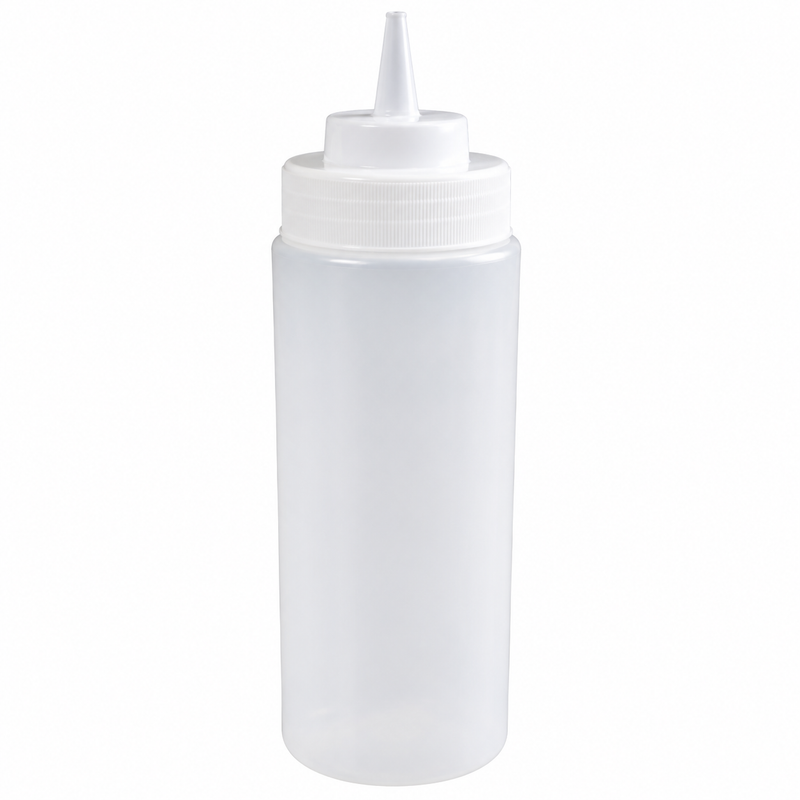 Nella 24 Oz Wide Mouth Squeeze Bottles, 6 /Pack, Clear