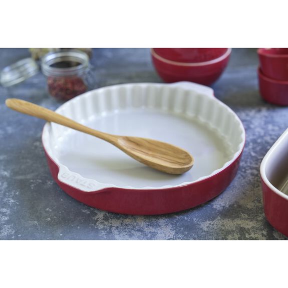 Staub 11.8" Round Pie Dish, Cherry