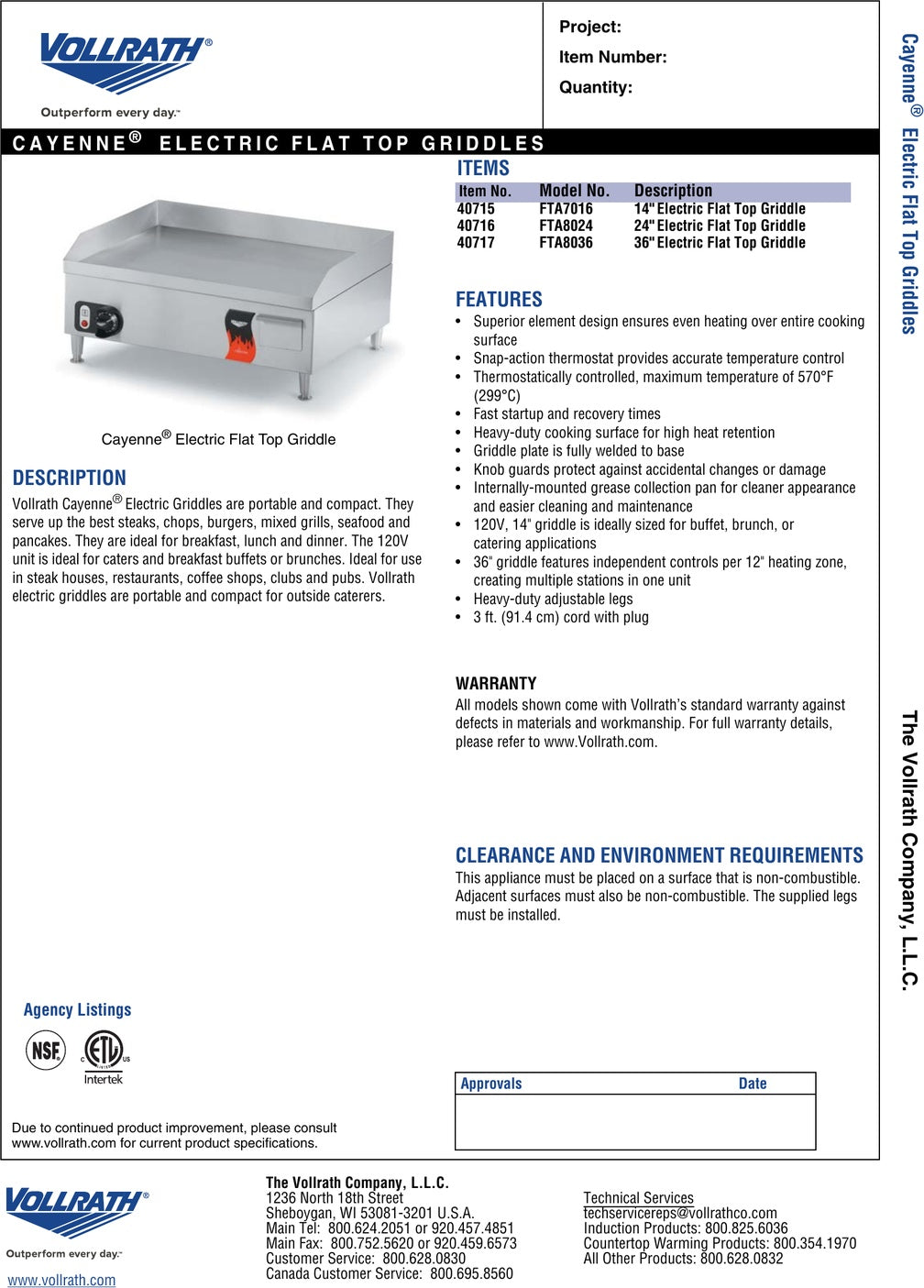Spec Sheet