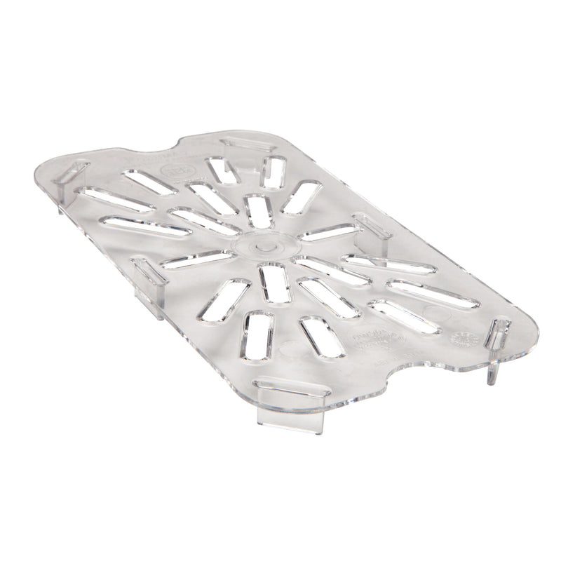 Cambro 40CWD135 1/4 Size Food Pan Drain Shelf, Clear