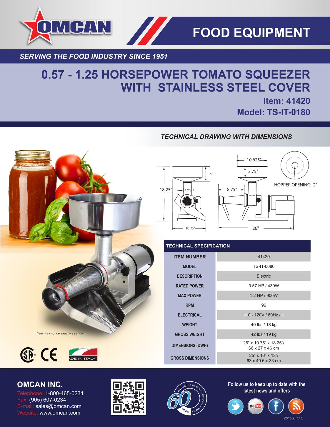 Spec Sheet