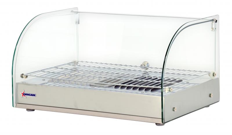 Nella 22" Countertop Display Warmer with Front Curved Glass & Rear Hinged Door