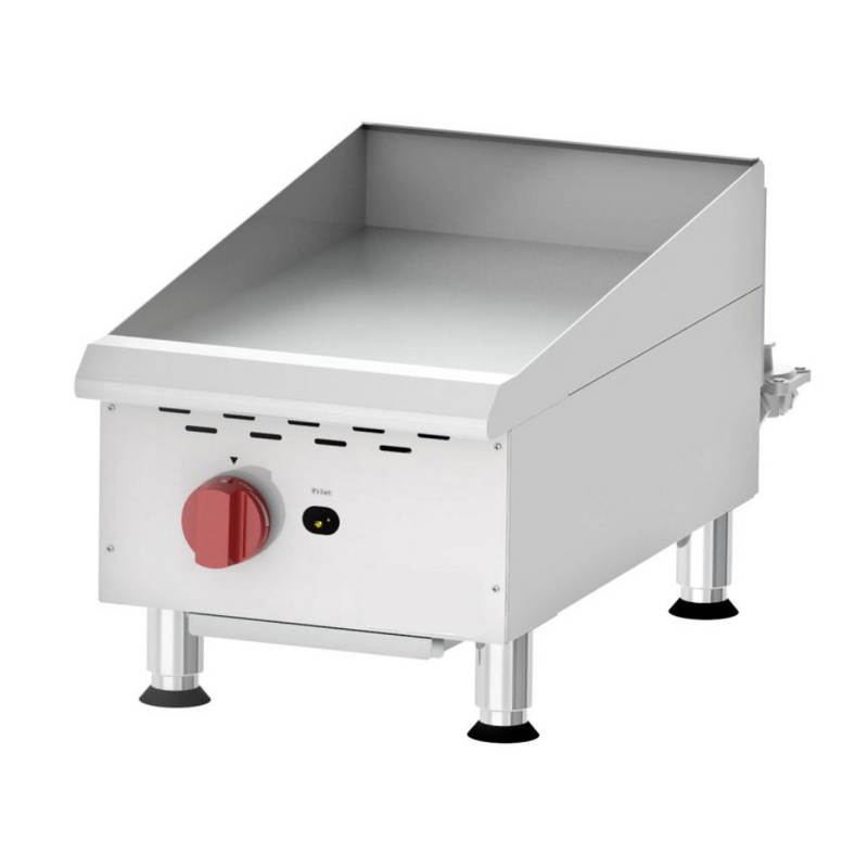 Nella Countertop 15" Griddle with Manual Controls & 1 Burner, 30,000 BTU Natural Gas
