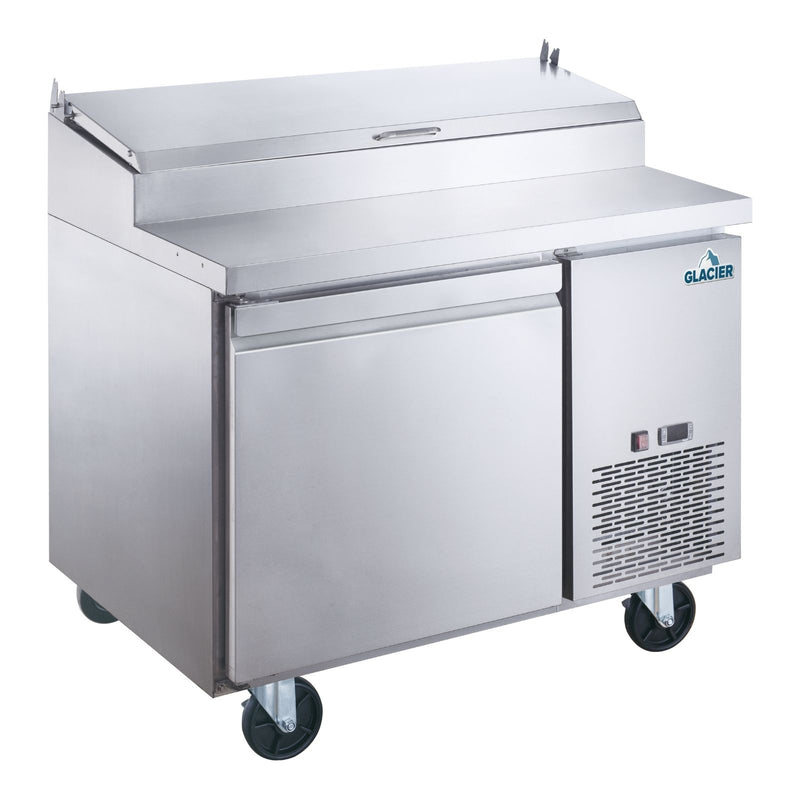 Glacier 44" Refrigerated Pizza Prep Table with 1 Solid Door