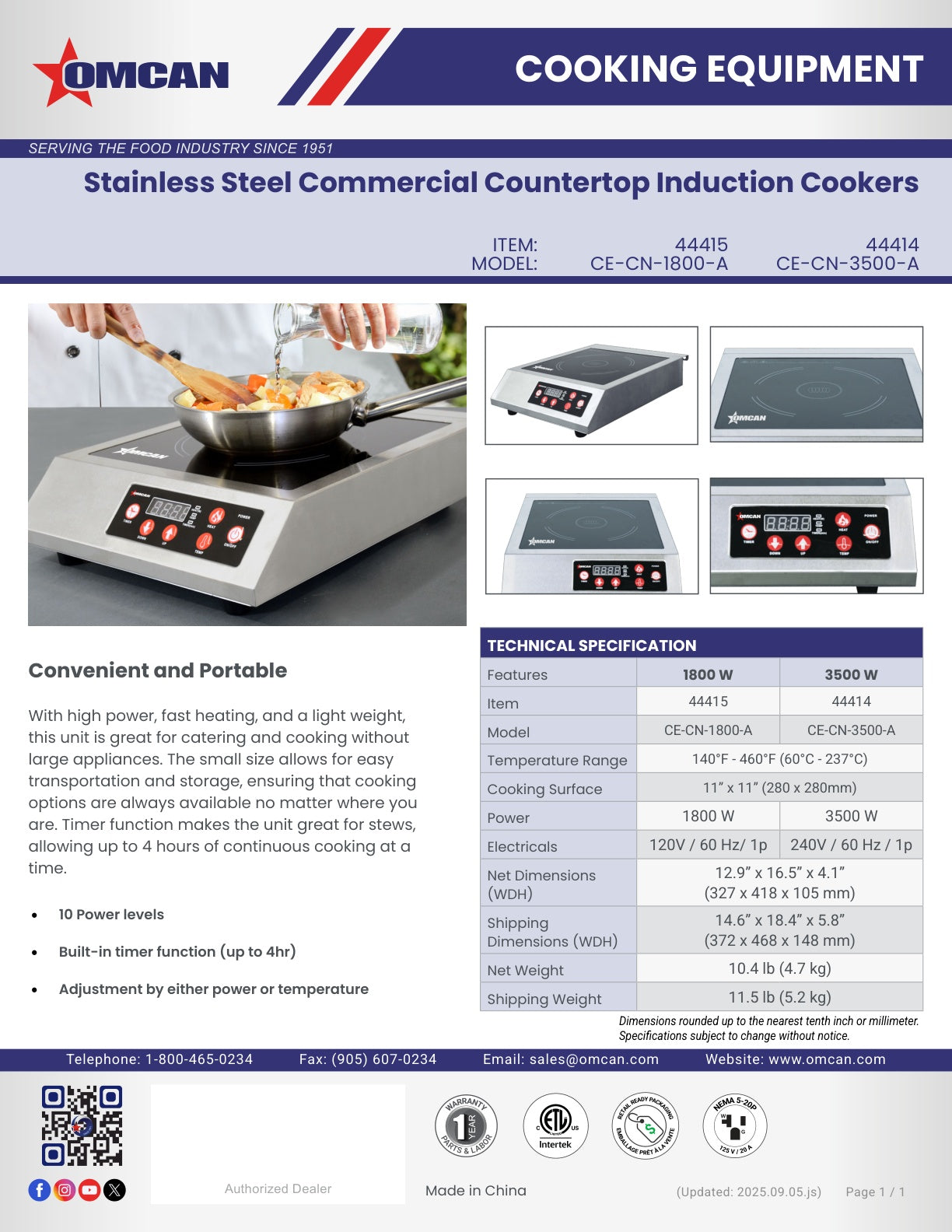 Spec Sheet