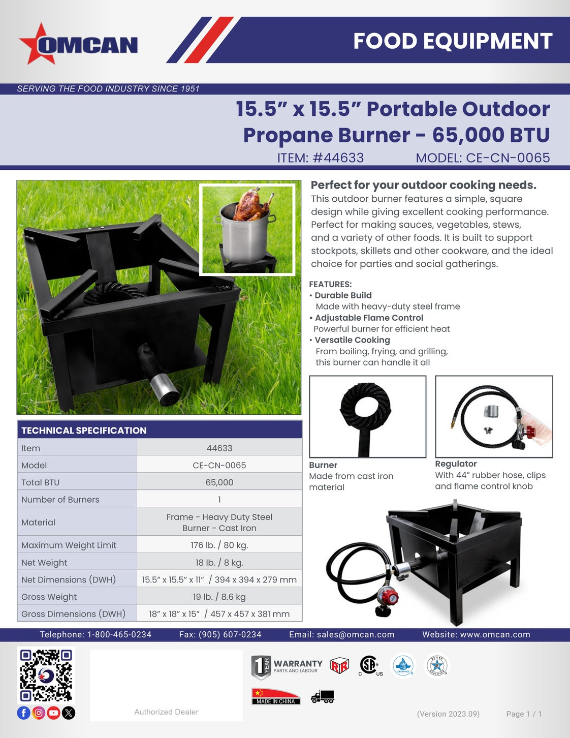 Spec Sheet