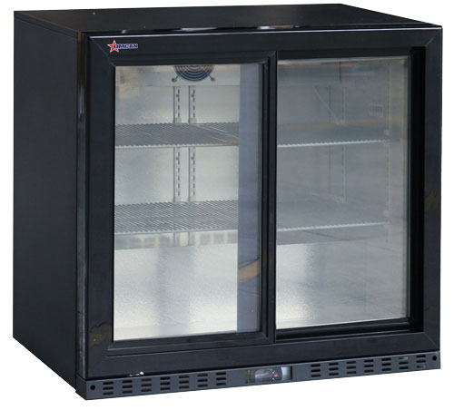 Nella 35" Back Bar Refrigerator with 2 Sliding Glass Doors