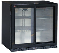 Nella 35" Back Bar Refrigerator with 2 Sliding Glass Doors