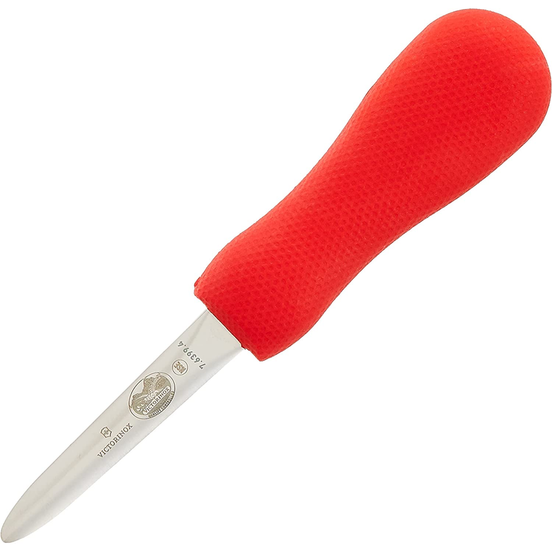 Victorinox 3" Boston Style Oyster Knife, Red Handle
