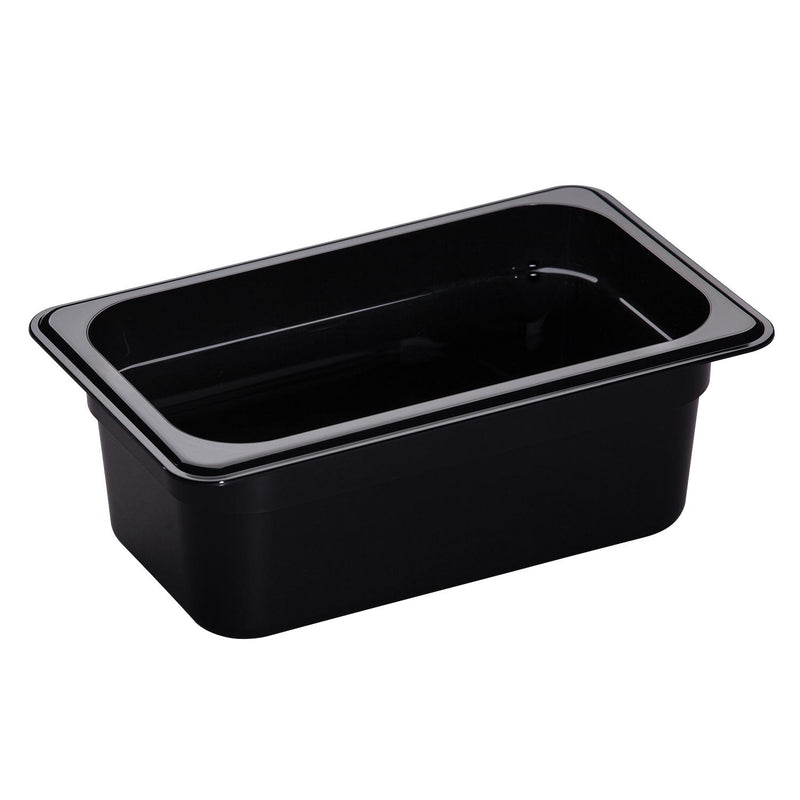 Cambro 44CW110 1/4 Size Food Pan 4" Deep, Black