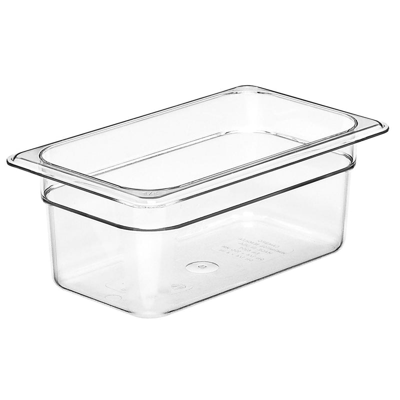 Cambro 44CW135 1/4 Size Food Pan 4" Deep, Clear