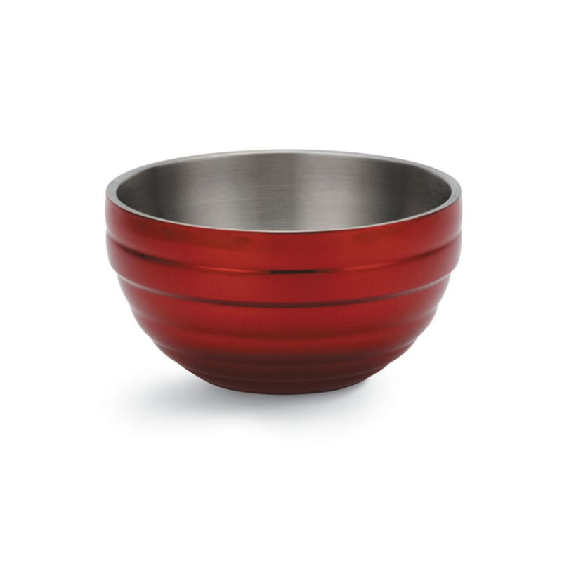 Vollrath 10-quart Round Double-Wall Insulated Serving Bowl, Dazzle Red