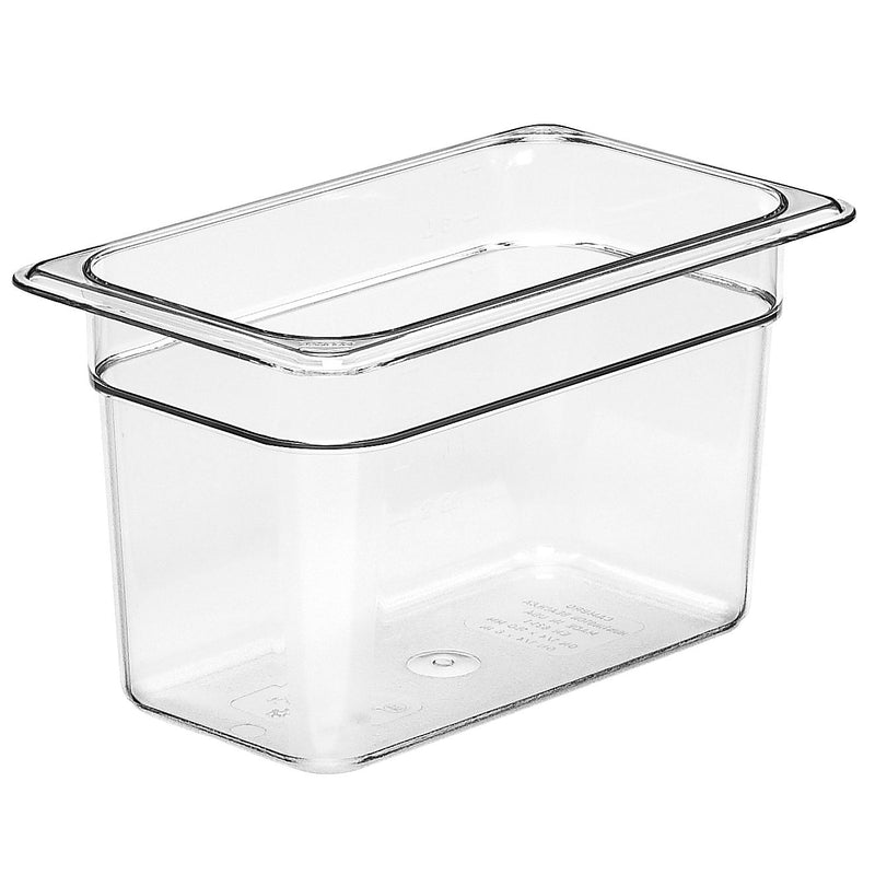 Cambro 46CW135 1/4 Size Food Pan 6" Deep, Clear