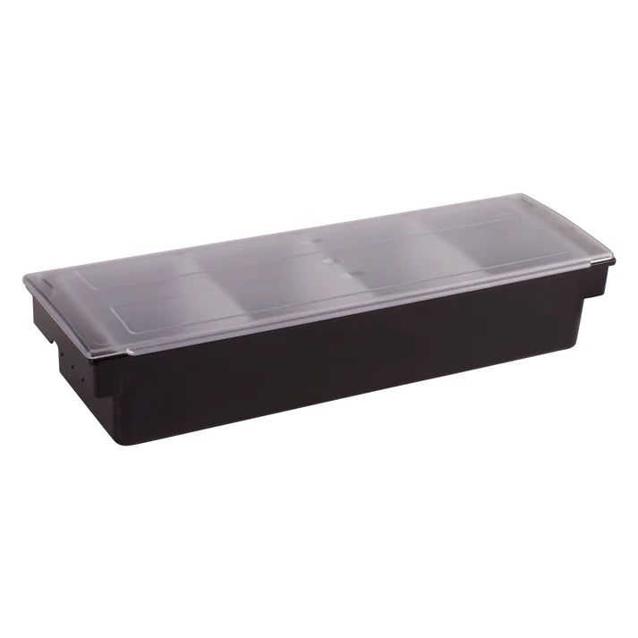 Winco Condiment Holder with 4 Compartments, Black