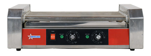 Omcan 18 Hot Dog Roller Grill with 7 Rollers