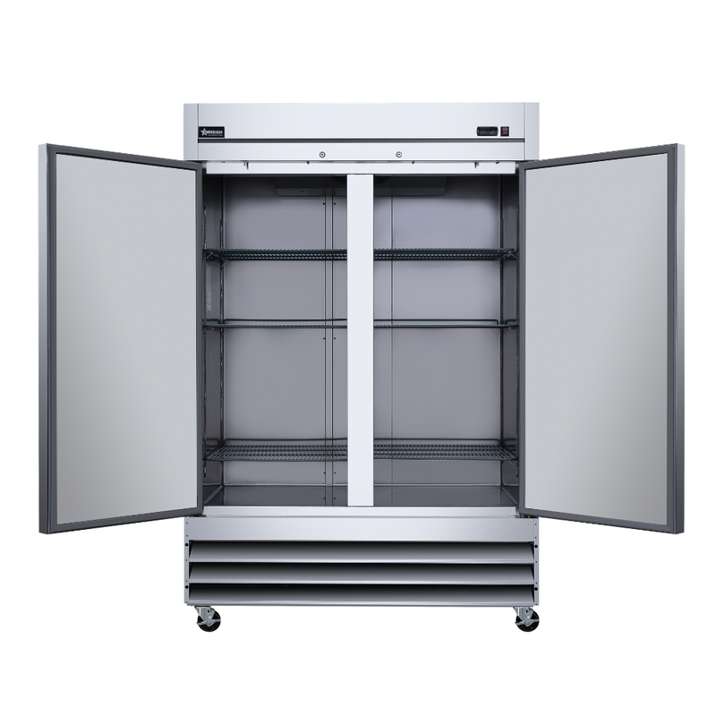 Nella 54" Reach In Refrigerator with 2 Solid Doors