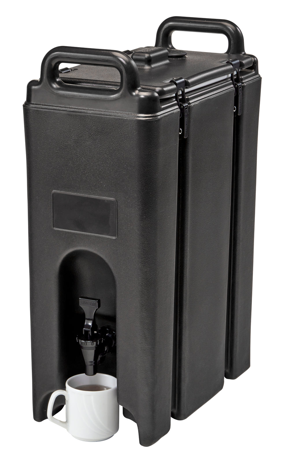 Cambro 500LCD110 Camtainer 5 Gallon Insulated Beverage Dispenser, Black
