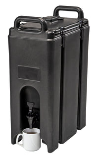 Cambro 500LCD110 Camtainer 5 Gallon Insulated Beverage Dispenser, Black