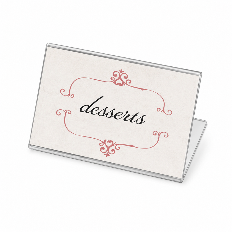 Cal-Mil Display Easel For 3.5" x 2" Cards, Clear
