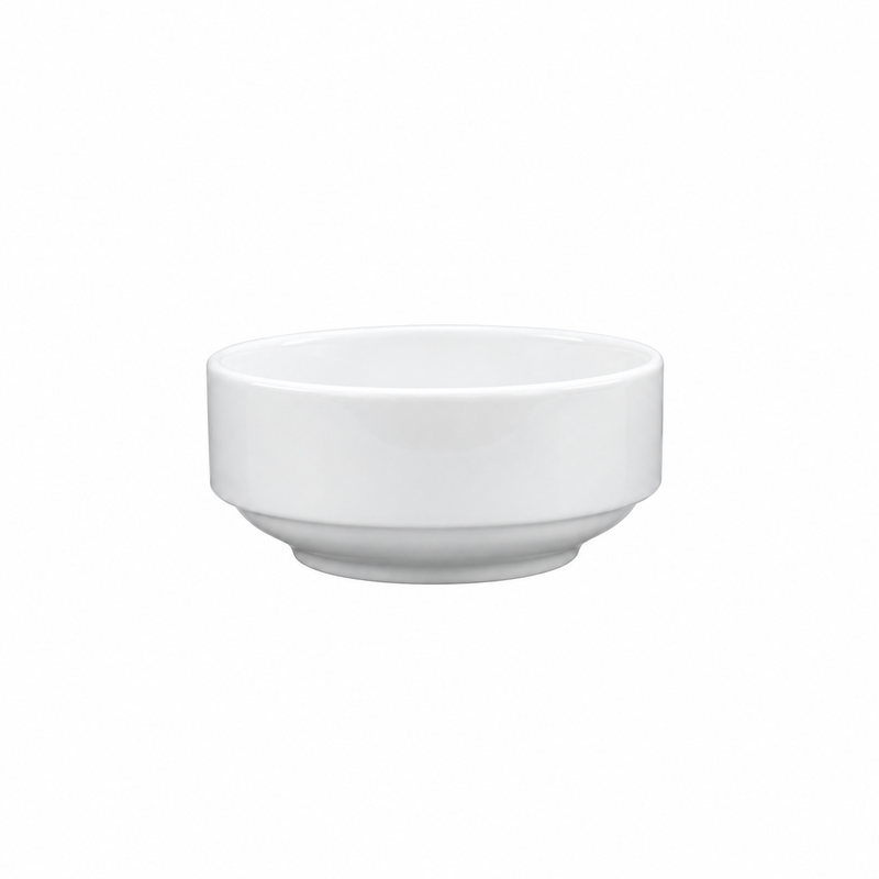 Continental Plain White 10 oz Stacking Soup Bowl, 24 /Case