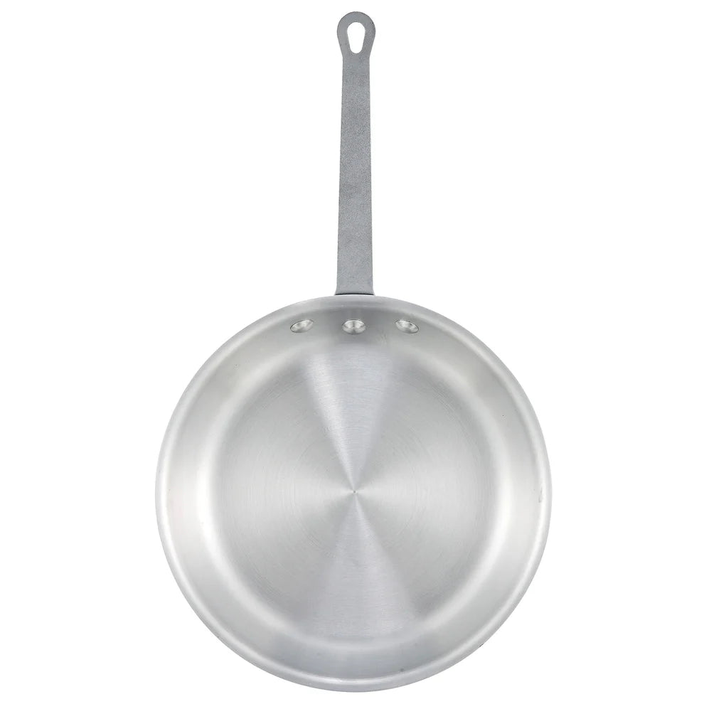 Winco 14" Aluminum Fry Pan with Natural Finish