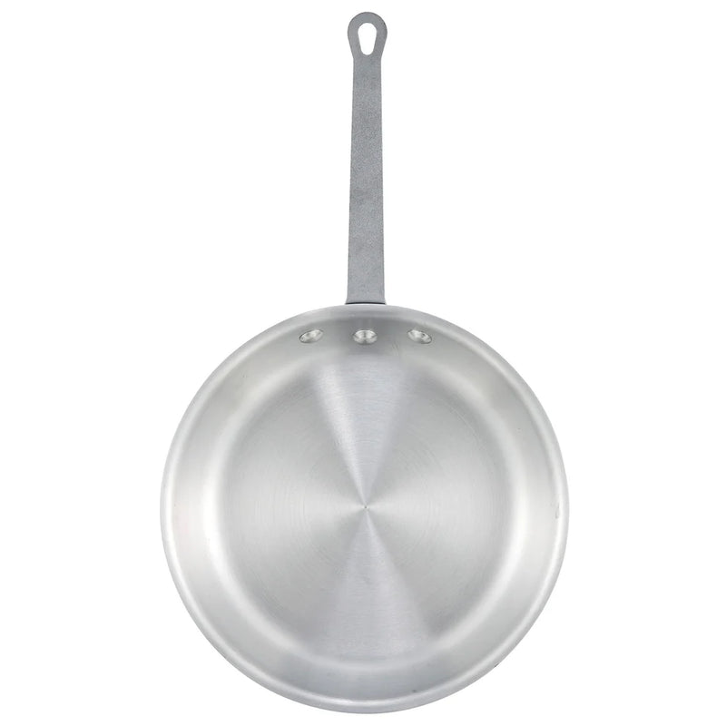 Winco 14" Aluminum Fry Pan with Natural Finish
