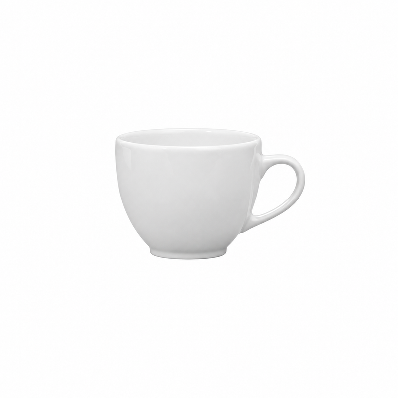 Continental Plain White 8 Oz Elegant Tea Cup 24 /Case