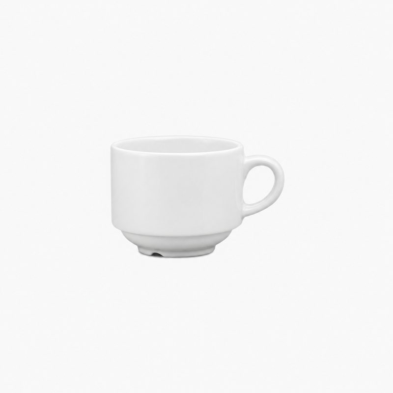 Continental Plain White 7.5 Oz Stacking Cup 24 /Case