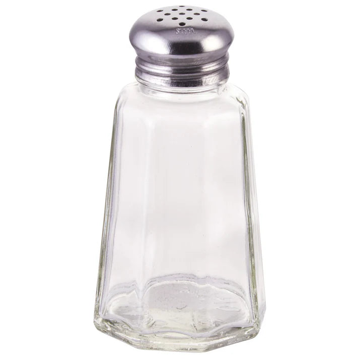 Winco 2 Oz Paneled Salt / Pepper Shaker with Mushroom Top