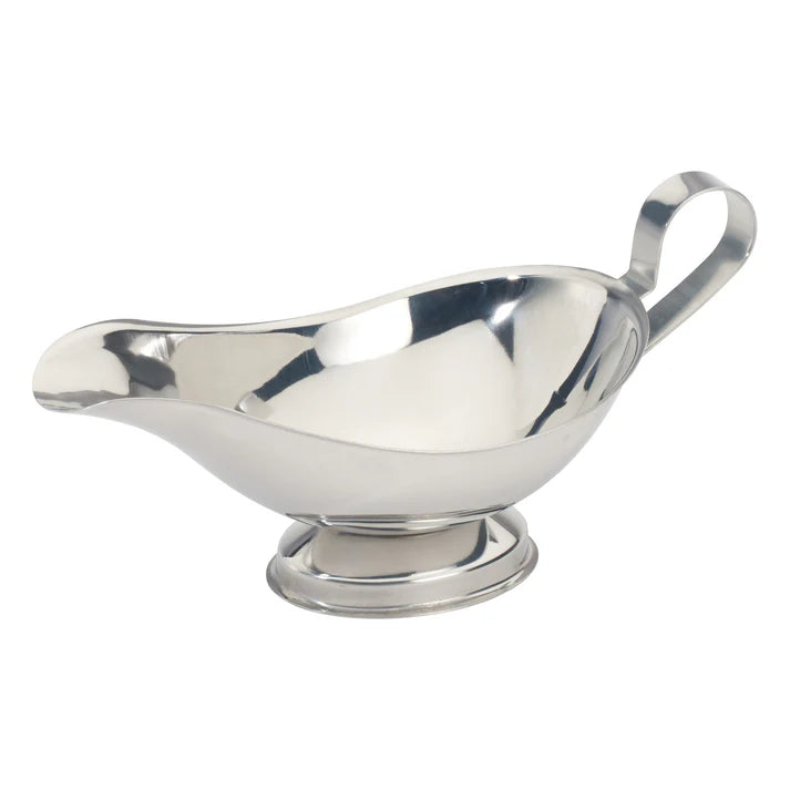 Winco 8 Oz Gravy Boat, Stainless Steel
