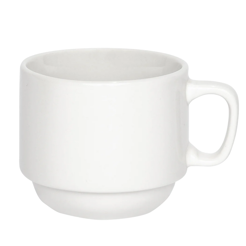 Browne 7 Oz Stacking Mug, White