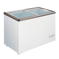 Nella 66" Ice Cream Display Chest Freezer with Flat Glass Top
