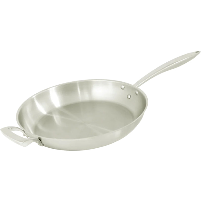 Thermalloy Deluxe 14" Fry Pan with Helper Handle, Stainless Steel