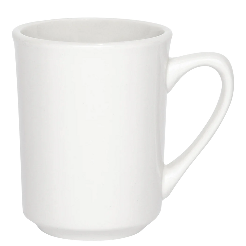 Browne 8.5 Oz Palm Ceramic Mug, White, 12 /Case